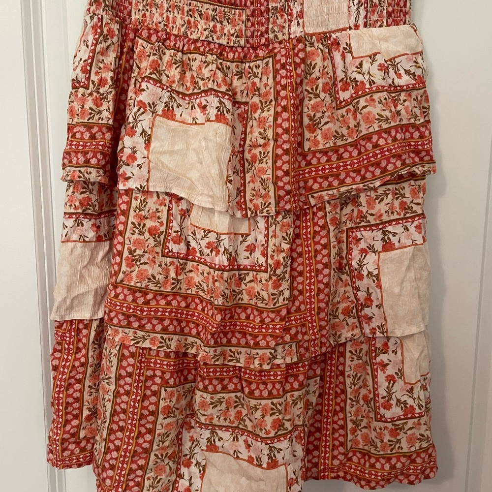 American Eagle Floral Print Patchwork Mini Dress - image 7